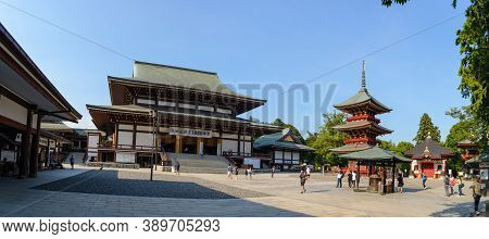 Narita, Chiba, Japan - July, 2018:panorama Of Narita-san Shinshoji Temple Has History Of Over 1000 Y