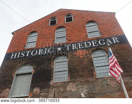 Richmond, Usa - June 7, 2019: The Site Of The Former Tredegar Ironworks Factory That Now Houses The 