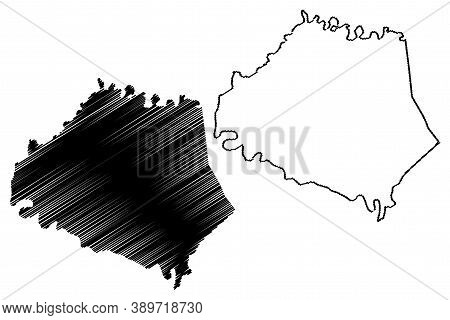 Robertson County, Kentucky (u.s. County, United States Of America, Usa, U.s., Us) Map Vector Illustr