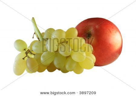 Grapes And Read Apple