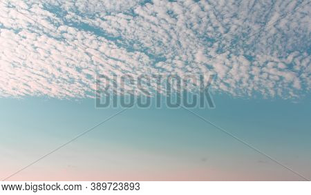 Blue Sky With Clouds. Clouds Background, White Clouds, Blue Sky.copy Space.