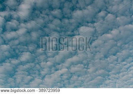 Blue Sky With Clouds. Clouds Background, White Clouds, Blue Sky.copy Space.