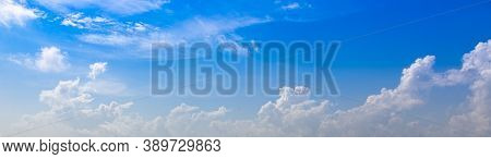 Image Of A Partly Cloudy And Partly Clear Sky During The Day