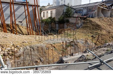 Excavation And Demolition Work Of A Building