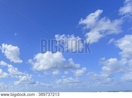 Image Of A Partly Cloudy And Partly Clear Sky During The Day