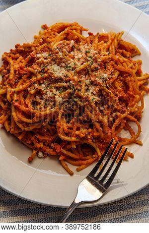 Authentic Italian Dinner Spaghetti Ragu Alla Bolognese