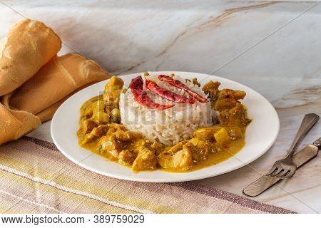 Authentic Spicy Indian Chicken Korma Curry With Jasmine Rice Gluten Free