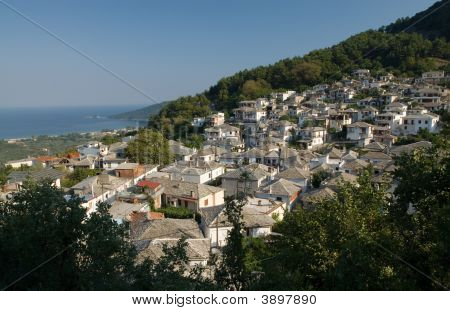 Panagia traditionelle landsby i Thasos Grækenland