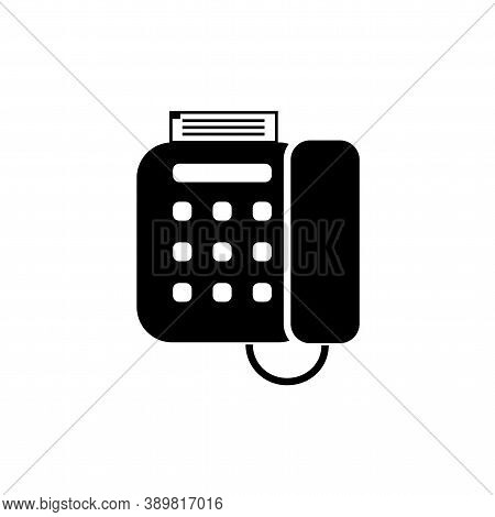 Phone Icon Black On White Background.vector Eps10