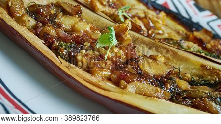 Melitzana Sta Karvouna  - Greek, Grilled Eggplant