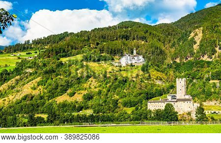 Furstenburg Castle And Marienberg Abbey In Burgeis - South Tyrol, Italy