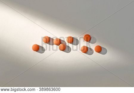 Pills As Medical Concept On Sunlight Backraund