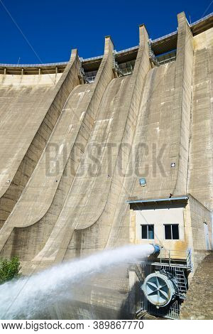 Bubal Dam in Tena Valley, Pyrenees, Huesca province, Aragon in Spain.