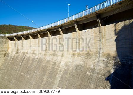 Bubal Dam in Tena Valley, Pyrenees, Huesca province, Aragon in Spain.