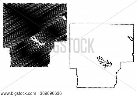 Claiborne County, Louisiana (u.s. County, United States Of America, Usa, U.s., Us) Map Vector Illust