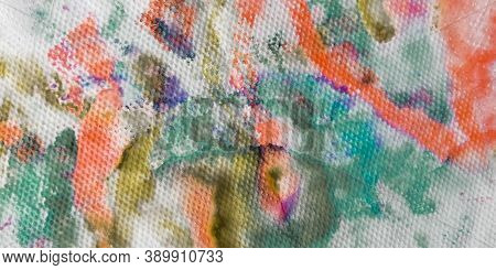 Grunge Acrylic Design. Vivid Dirty Fabric