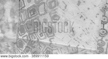 Grunge Graphic Art. Silver Acrylic Paint Strokes.