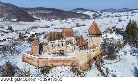 Alma Vii, Evangelical Fortified Church From Transylvania, Romania. A Settlement Dating From 1502