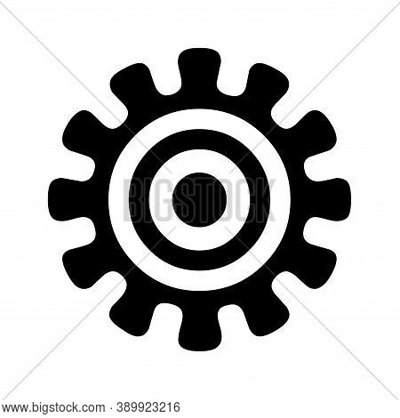 Adinkra African Symbol Of The Authority With A White Background