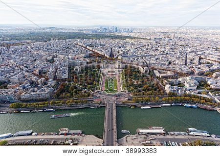 Aussicht auf Paris vom Eiffelturm