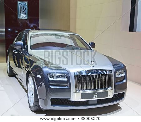 Ginevra - 8 marzo: La Rolls Royce Phantom spirito in esposizione presso la 81a International Motor Show Pal