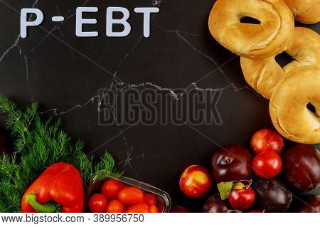 Pandemic Ebt Help To Family During School Closed Or Virtual School. Covid-19 Concept.