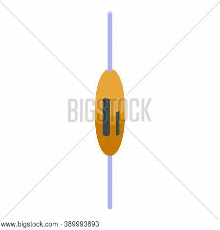 Ceramic Capacitor Icon. Isometric Of Ceramic Capacitor Vector Icon For Web Design Isolated On White 