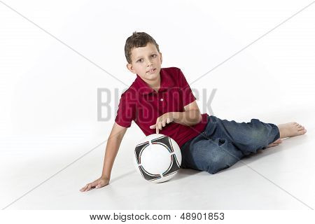 Boy with a soccer ball