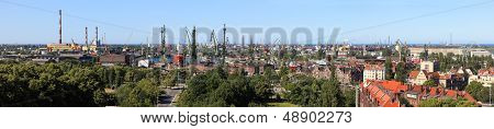 Shipyard And Port In Gdansk, Poland