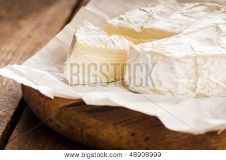 Camembert Slice Closeup