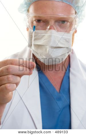 Holding A Swab