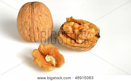 Walnuts In Closeup