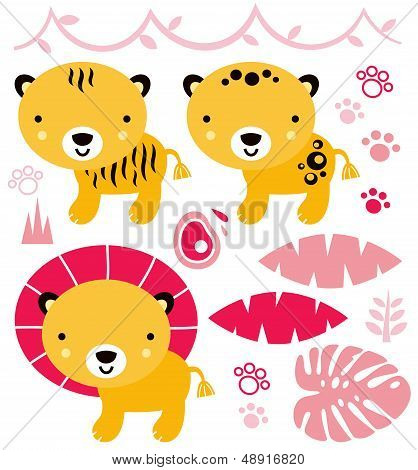 Safari_animals_pink.eps