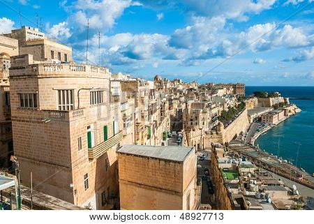 Old Harbor and Victoria gate, Valetta, Malta.
