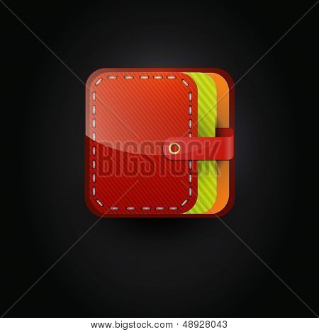 User interface wallet icon