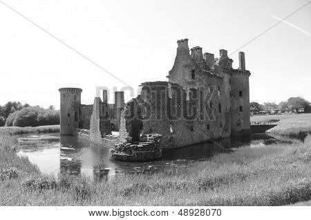 Rear View of Caerlaverock Castle