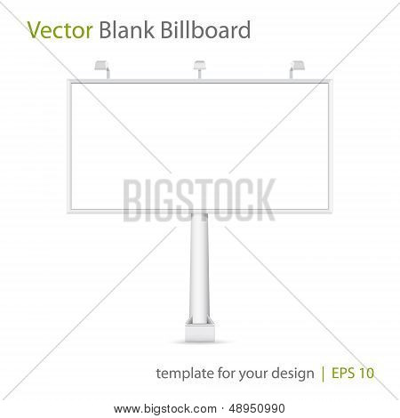 Vector Blank Billboard