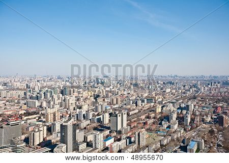 airview panorama of Beijing