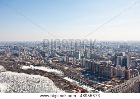 airview panorama of Beijing
