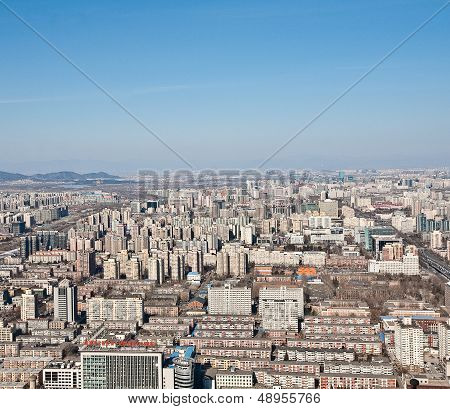airview panorama of Beijing