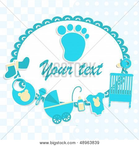 Card for newborn boy