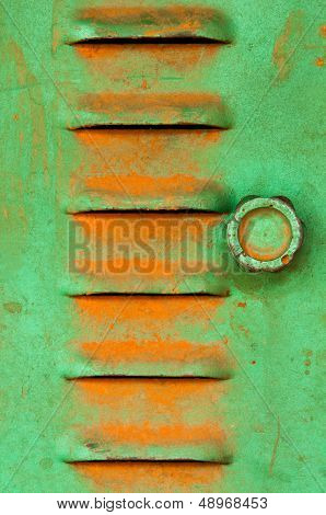 old door machine and saw dust