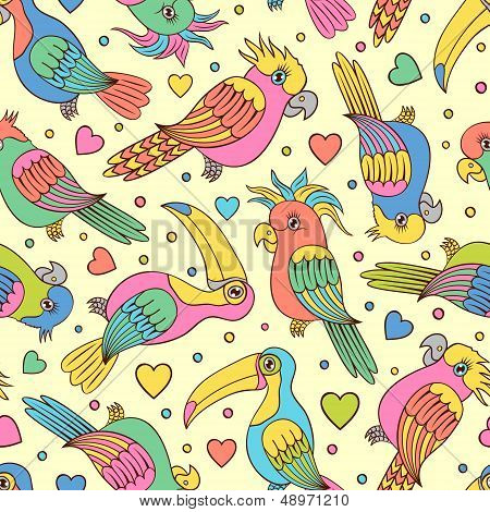 Toucans And Parrots