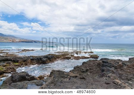 Coast of punta del Hidalgo. Tenerife. Spain