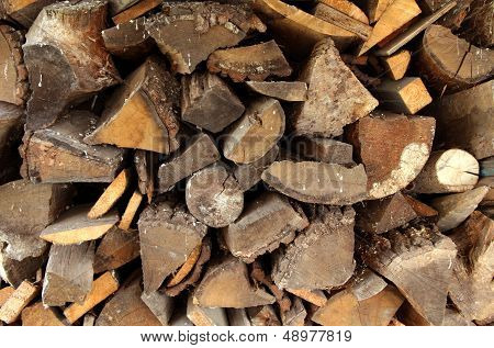Heap Of Dirty Firewood
