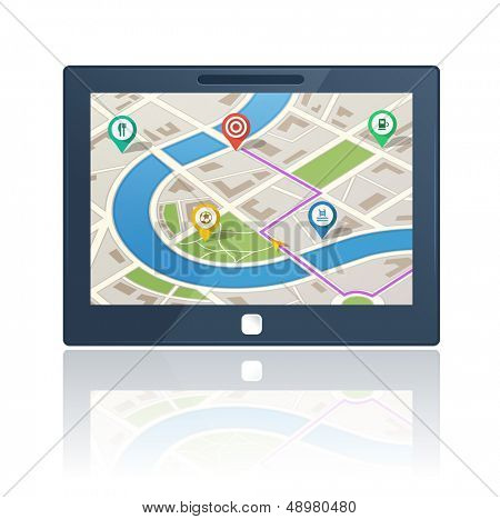 GPS navigační systém plus 5 bonus mapa symboly a 5 kolíky různých barevné mapy včetně.