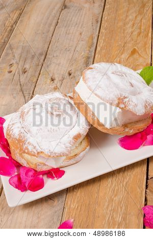 Ensaimada Ice Cream Sandwich
