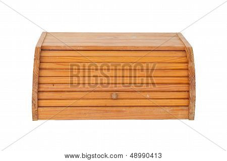 Old Used Dirty Wooden Bread Box