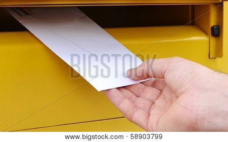 Letter in hand