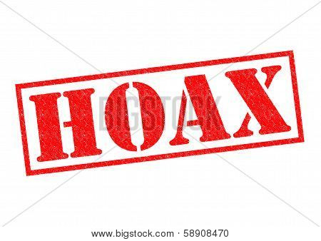 Hoax Rubber Stamp